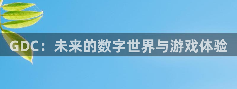 沐鸣2平台测速：GDC：未来的数字世界与游戏体验